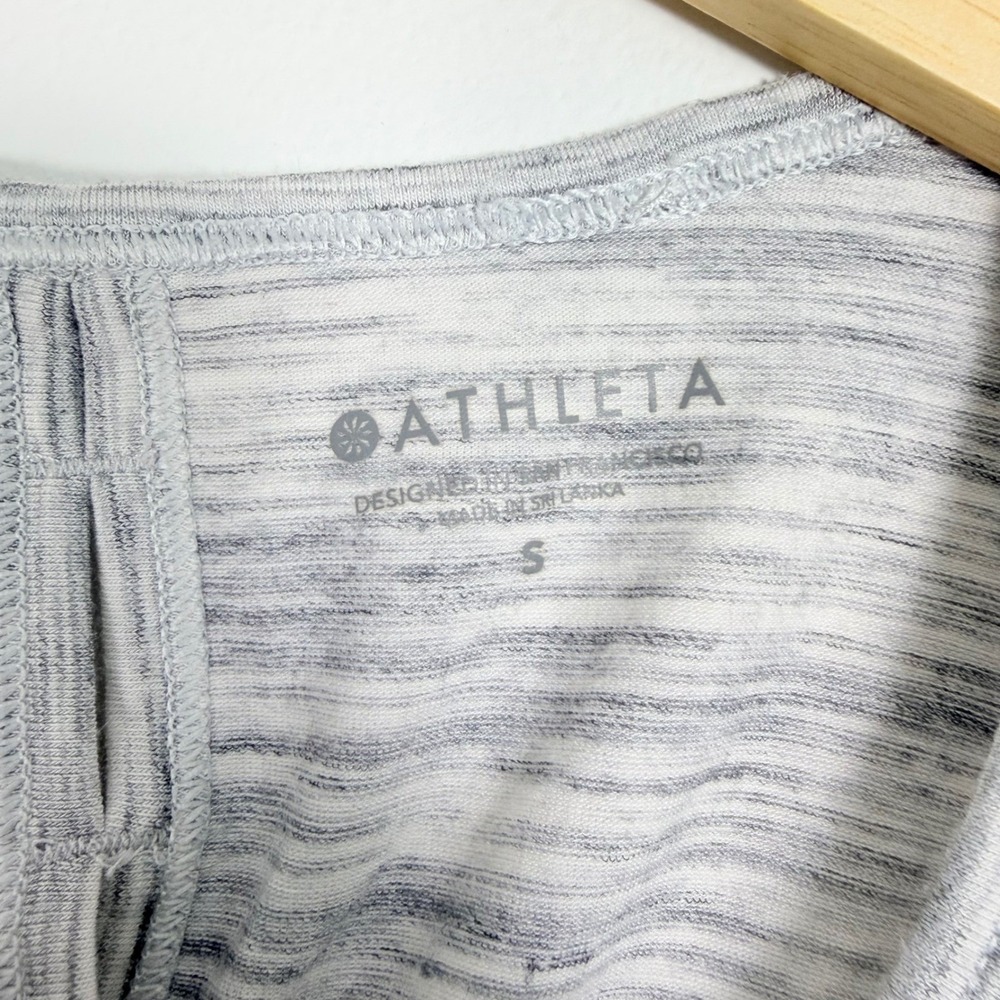 Athleta Essence Tank Top Womens Small Spacedye Tie Back Sleeveless Yoga Workout - Picture 4 of 9